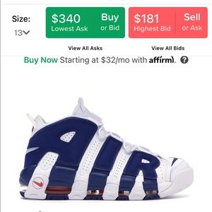 Nike Air More Uptempo Knicks Edition
